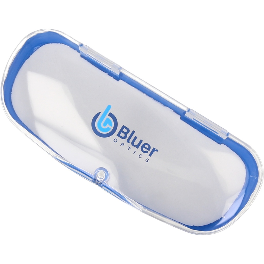 URESUPLT01 ESTUCHE DE PLÁSTICO BLUER OPTICS TRANSPARENTE-AZUL